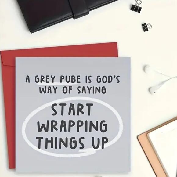 Birthday Card, Adult, Funny - 5.5" x 5.5" - Picture 3 of 5